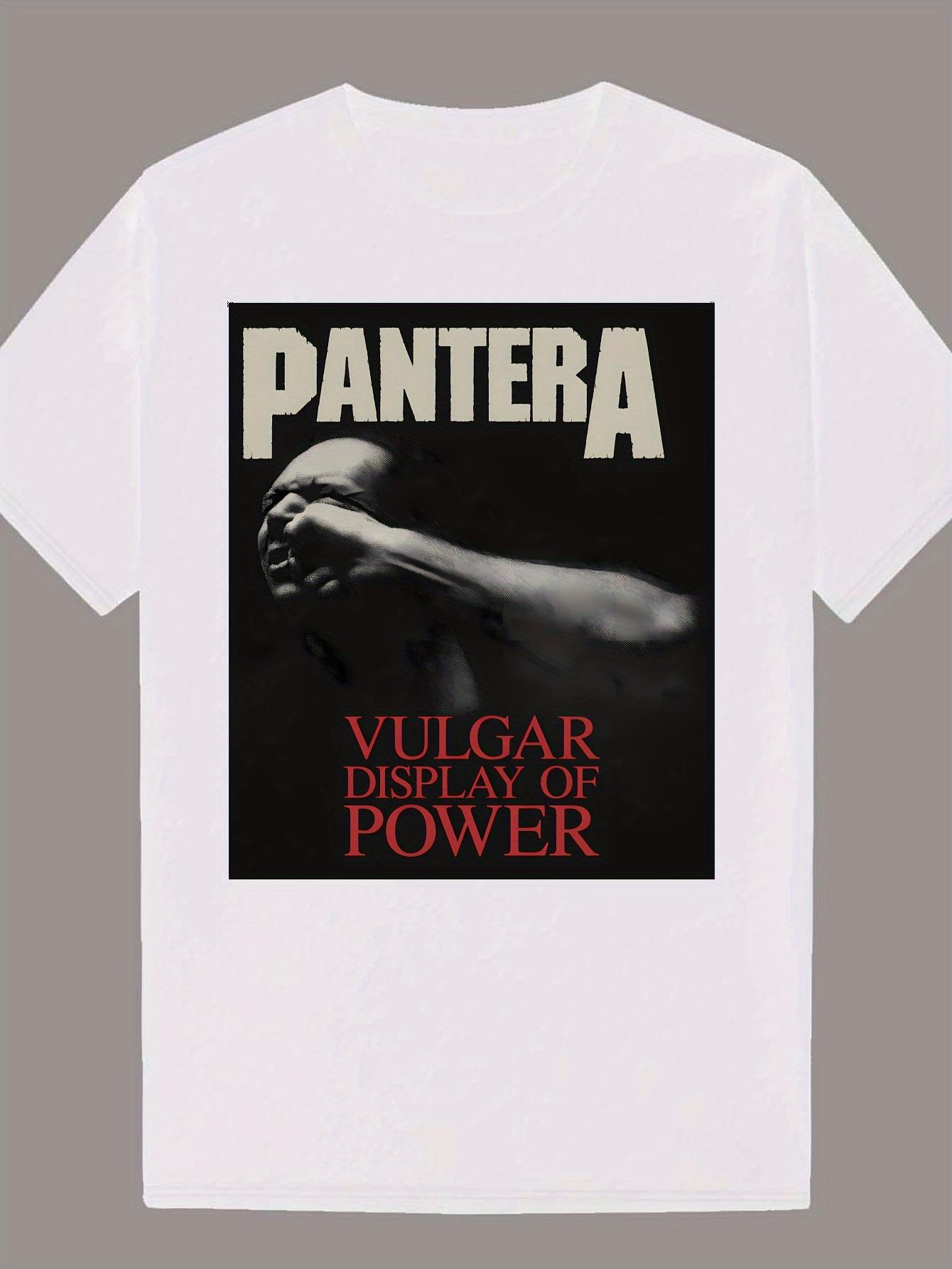 Graphic T-shirt - Bold Letter Print & Edgy  Vulgar Display of Power  Slogan S
