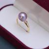 Simple Style Freshwater Pearl Ring with 9-10mm White Round Pearls