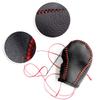 Gear Shift Knob Cover Black Leather + Red Stitch for Honda AT Car
