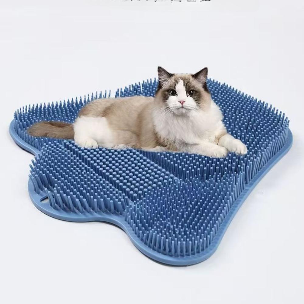 Silicone Cat Toys Cat Massage Brush Kill Time Toy Grooming Brush Multifunctional Wall Sticker Massage Brush Toys Cat Accessories