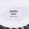HERMES [New/Domestic Regular/25 Years Made] 5E4518DE Coaching Remix T-shirt dress 36 White / blackUsed