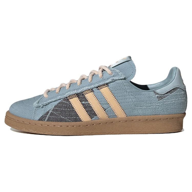 

Adidas Originals Campus 80S Silk Road Slip Resistant Durable Lightweight Low Top Skate Shoes Unisex Sneakers Gray Blue ID4794 47⅓