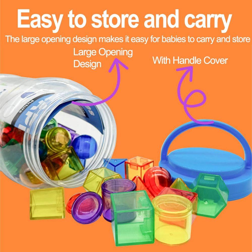 Translucent Kid Montessori Toy Creative Sensory Learning Toy Montessori Table Toys  Home Playroom