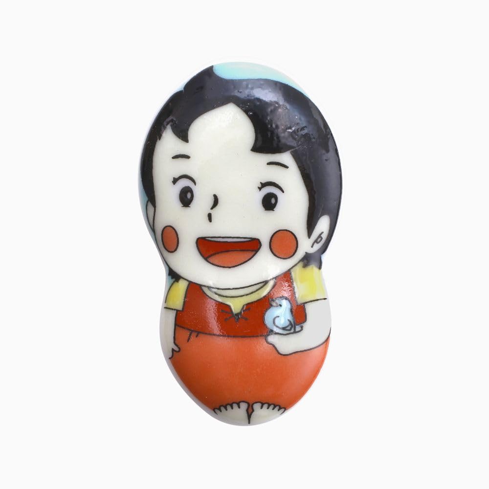 Made in Japan, Kutani ware Heidi, Girl of the Alps, ceramics, porcelain, ceramics, Japanese tableware, overglaze design, chopsticks, chopstick rest, s