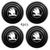 Silicone Car Logo Door Trunk Shock Absorber Sticker Gaskets Pads For Skoda Octavia Rapid Kodiaq Karoq Kamiq Superb Derivative hbkm45