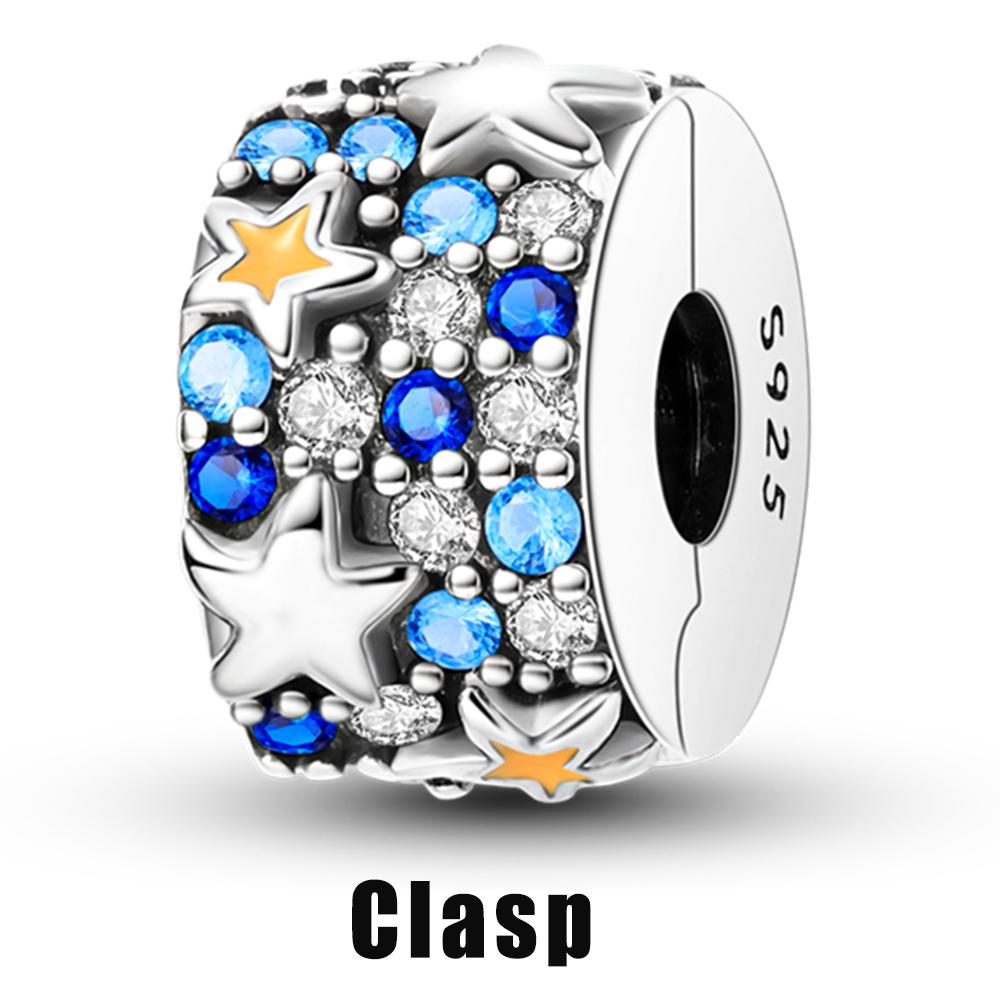 Copper Silicone Spacer Stopper Clip Charms Chamilia Beads Fit Original Bracelet Charms For Jewelry Making Diy Gift Women