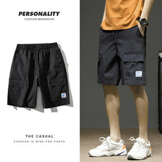 Men's Summer Korean Style Casual Sport Shorts - Trendy, Loose-Fit Beach Five-Point Pants