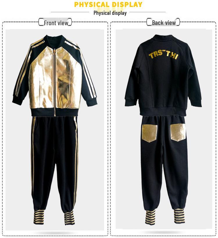 2025 Trendy Parent-Child Autumn/Winter Spliced Sports Suit - Internet Sensation for Families