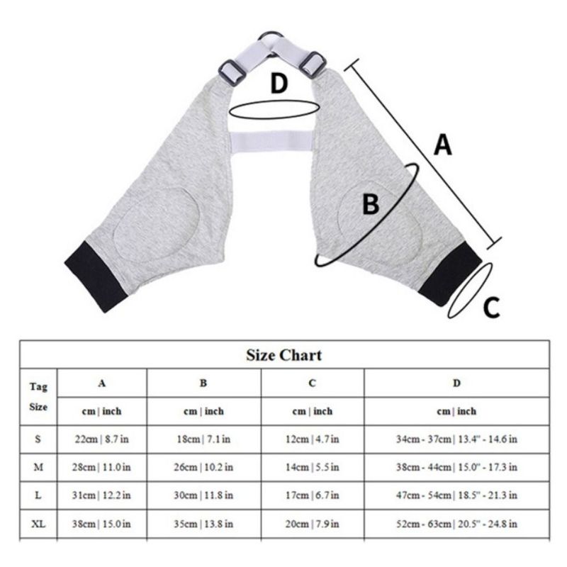 Practical Breathable Dog Recovery Sleeve Cotton Adjustable Puppy Elbow Wrap Soft Anti-lick Dog Elbow Protector For Dog Front Leg