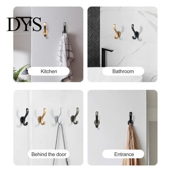 Coat Hook 1 Set Storage Multifunctional Waterproof Smooth Edge with Screws Solid Wall Color Space Saving Handbag Hat Household Supplies Bathroom