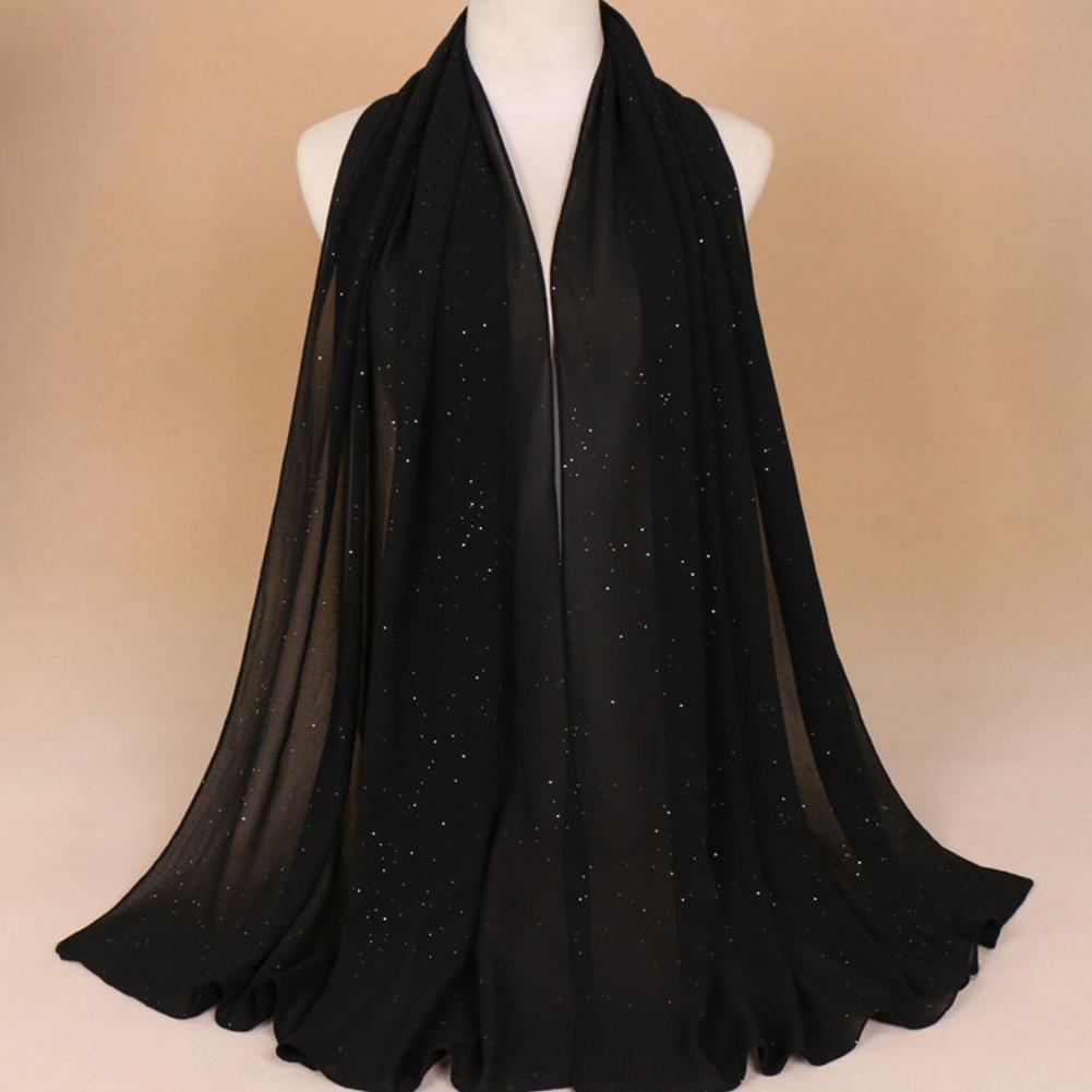 Womens Muslim Chiffon Headscarf Islamic Ladies Neck Head Hat Hijab
