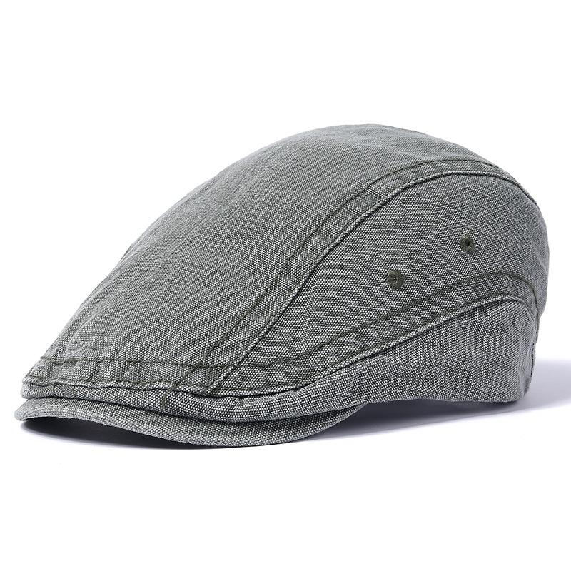 Washed Old Cap Men's British Retro Forward Hats Trendy European and American Hats Comfortable Fit Classic Style 58cm Adjustable