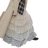 2026 Early Spring Sweet Lace Mesh Layered High Waist Skirt for Women