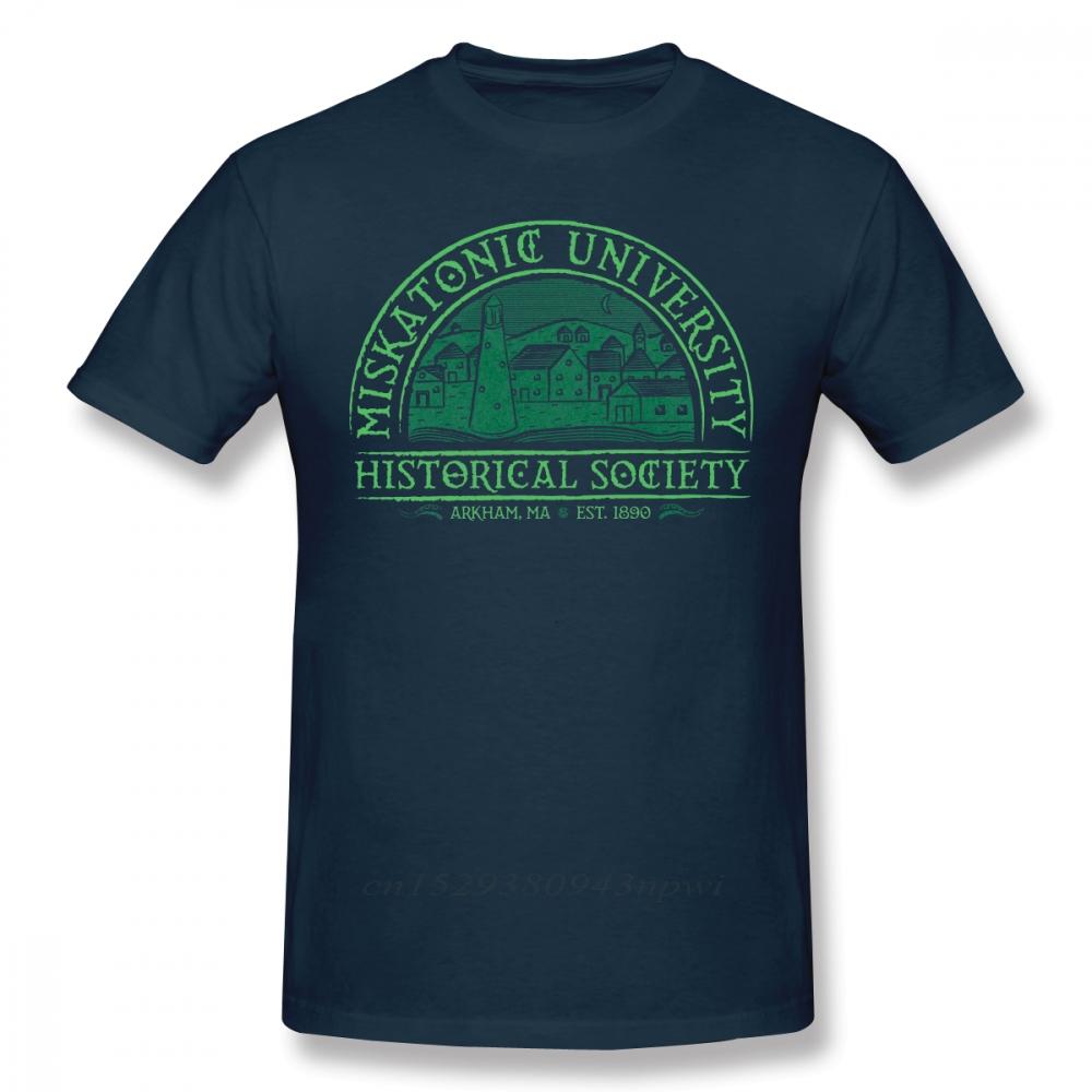 Arkham Horror T Shirt Miskatonic Historical Society TShirt Man Cotton Tee Shirt Cute Oversized Printed ShortSleeve Tshirt