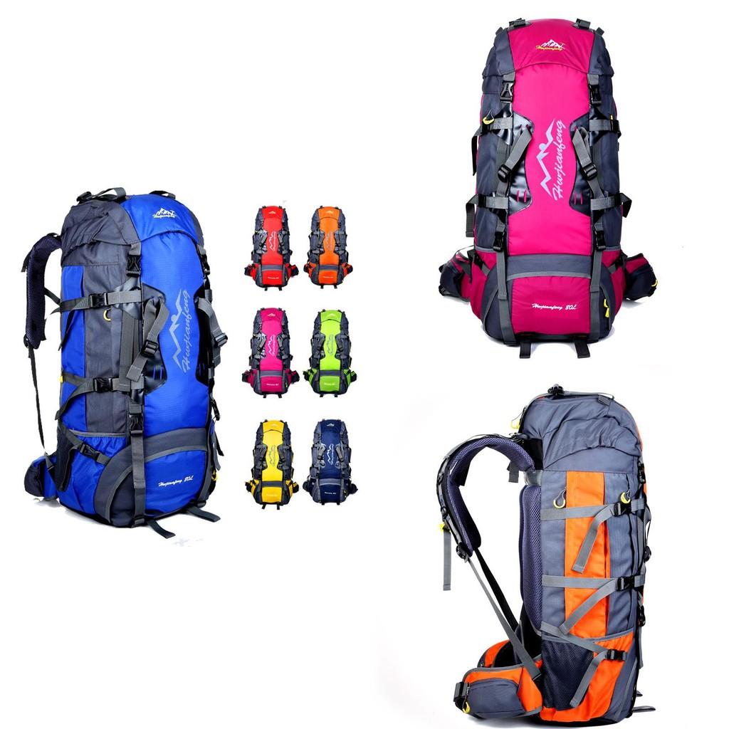 Marvel 80l Nylon Hiking Backpack With Ventilated Padding For Outdoor Adventures Special Characters Included