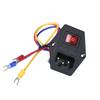3D Printer Parts 15A 220V 110V AC Rocker Switch IEC C14 Inlet With Fuse Durable Universal DIY Repair Replacement Parts For 3D Printer Power Upgrade