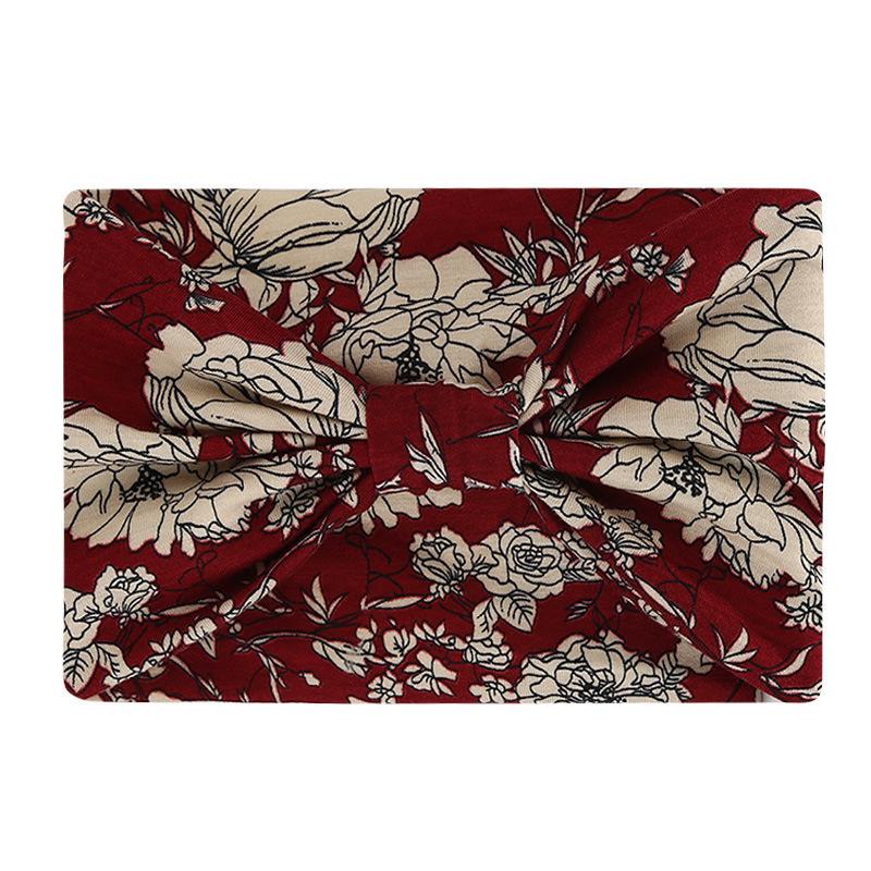 Cross-Border Women's Cotton Yoga Headband - Elastic, Sweat-Absorbing, Fashionable