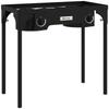 Portable Propane Stove 2 Burners 92000 BTU/h with 2 Removable Legs for Outdoor, Camping, Cast Metal