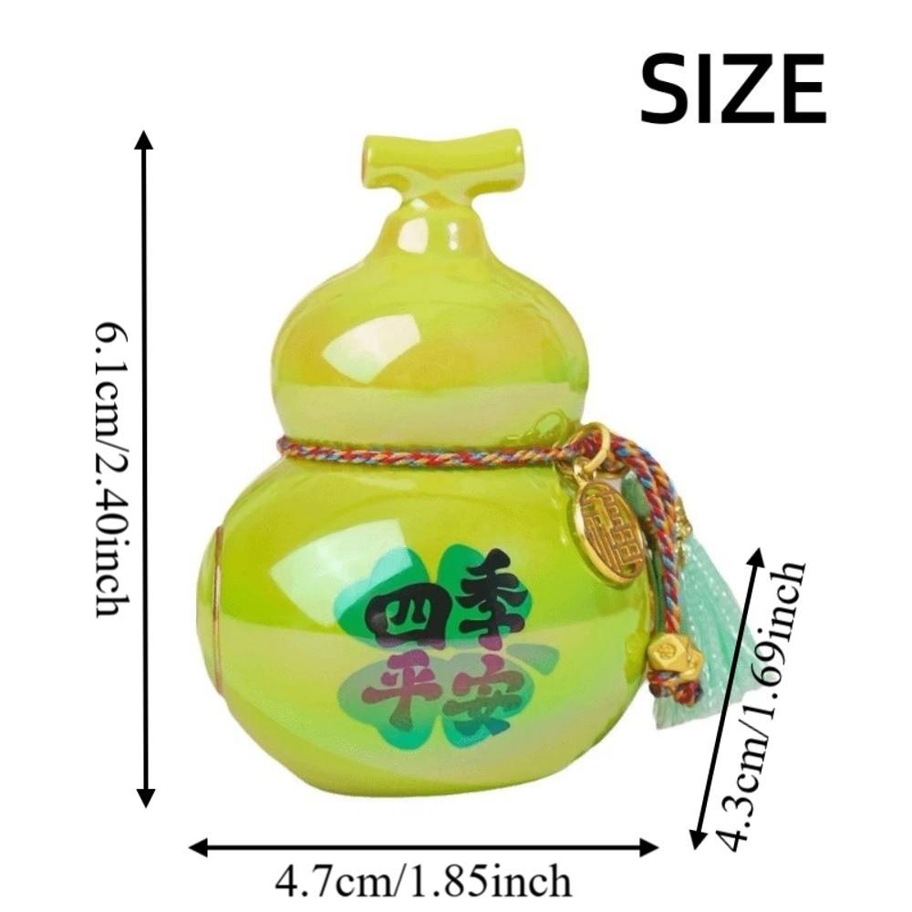 Portable Mini Gourd Statue Chinese Style Gourd Car Ornaments Gift Home Decoration  Desk Decorations
