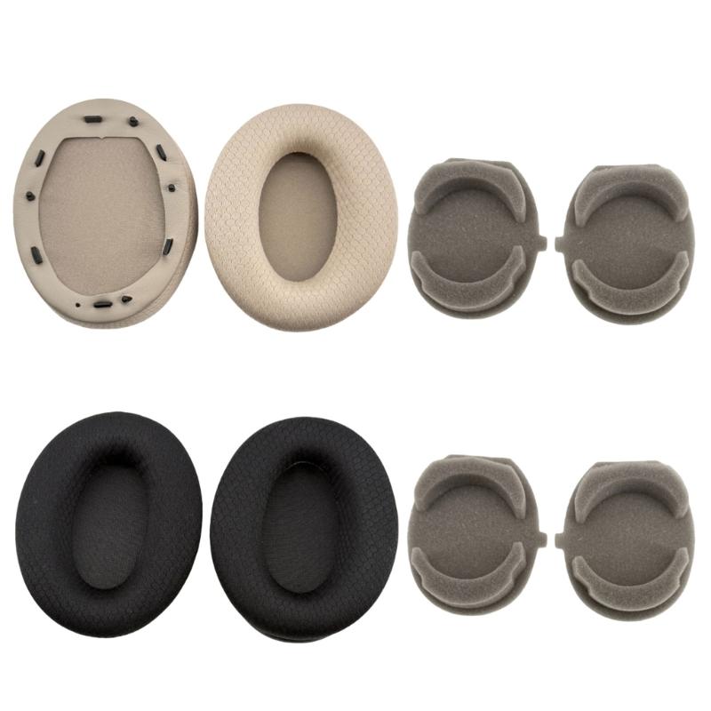 1 Pair Comfortable Ear Cushions Soft Earphone Cover Protective Earpads for WH-1000XM3 Replacement Earmuffs