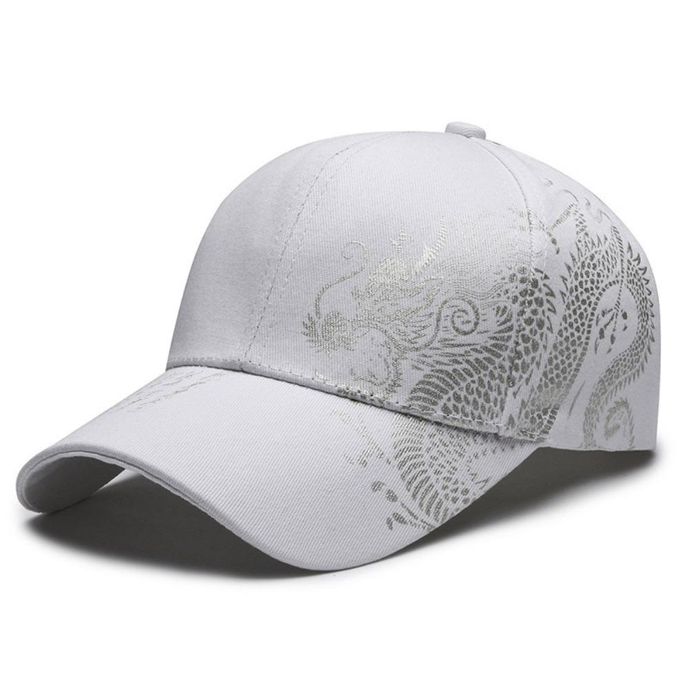Adjustable Baseball Cap Dragon Totem Printing Hip Hop Hat Casual Snapback Hat  Unisex
