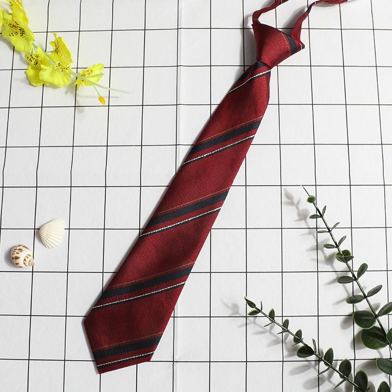 Jk Small Tie Female College Style Lazy Japanese Plaid Uniform Shirt Tie Student Ins Men'S And Women'S Short Styles Free Of Charge
