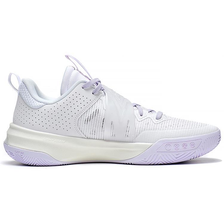 Li Ning Liren3 TEAM Abrasion Resistant Breathable Low Top Professional Basketball Shoes Men's Standard White ABAS095-3