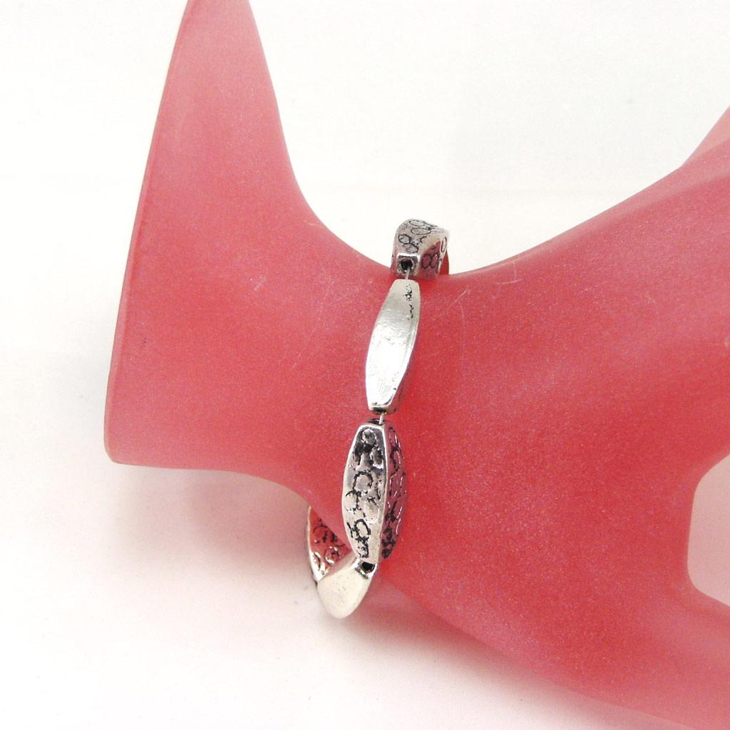 Les Trésors De Lily [F5249] - Silver 'Kilimanjaro' Bracelet