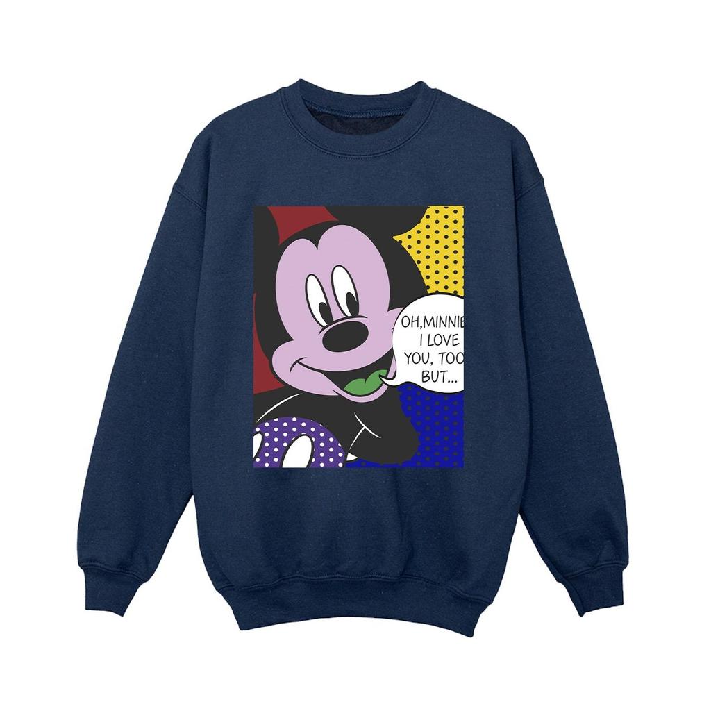 Disney Boys Mickey Mouse Oh Minnie Pop Art Sweatshirt