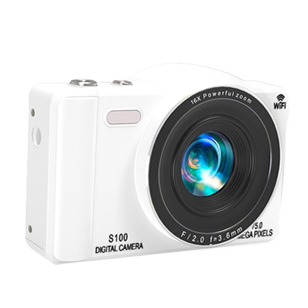 4K Digital Camera 80MP WiFi Vlog Camera with 18X Digital Zoom Built In Flash Dual Lens Selfie Auto Camera for Travel Photography