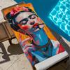 F-frida Art Towel Beach Quick Dry Soft Pool K-kahlo-o Towels Gift for Travel Gym Shower Camping Sports