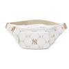 MLB Polyester Één Schouder Crossbody Ritsen Heuptasje Sling Bag Normaal Unisex Wit Casual 3AHSM035N-50IVS
