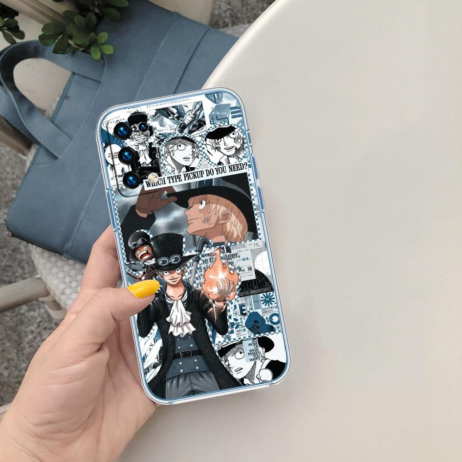 FM42 One Piece Sabo Soft Shell Transparent Phone Case for Motorola Moto G7 G8 G9 G84 G85 G73 G24 G15 Z2 Play Power Plus