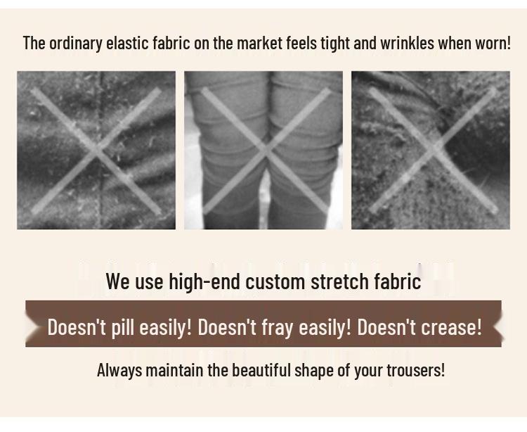 2025 High-Waisted Elastic Flare Pants: Slimming and Casual for Middle-Aged Women