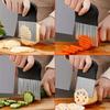 1pc Multifunctional Kitchen tool, Patterned Cutter, Stainless Steel Potato Cutter, Wolf Toothed Potato Cutter,Wavy Potato Cutter
