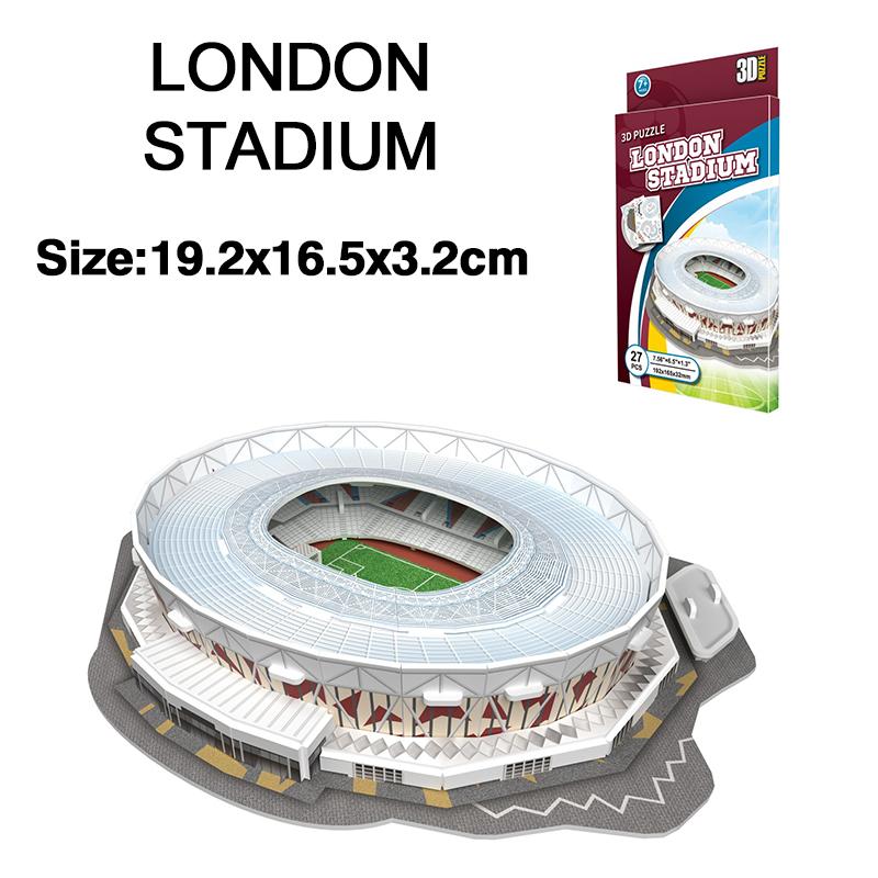 3D Fußballfeld Papierpuzzle Verschiedene Stile DIY Puzzle Unterhaltung Brettspiele Fußballfeld Modellbau Stadion TMZ