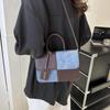Women'S Commuter Tote Bag Pu Leather Fashion Plaid Patchwork Single-Shoulder Crossbody Bag