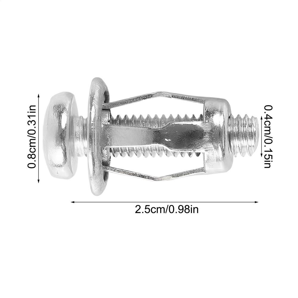 10pcs Fixing Nut Metal Screw Expansion Petal Bolts Expansion Screws Anchors Petal Expansion Plugs Petal Screw Jack Nuts Screw