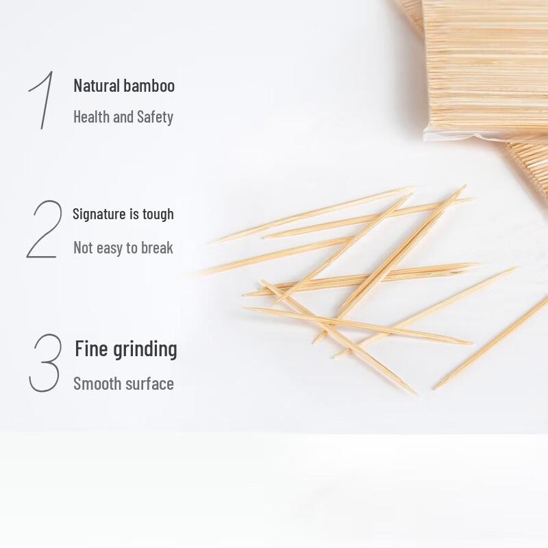 Fang Caodi Double-Ended Ultra-Fine Bamboo Toothpicks
