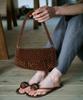 Greenbutter Beaded Fringe Bag (Brown)