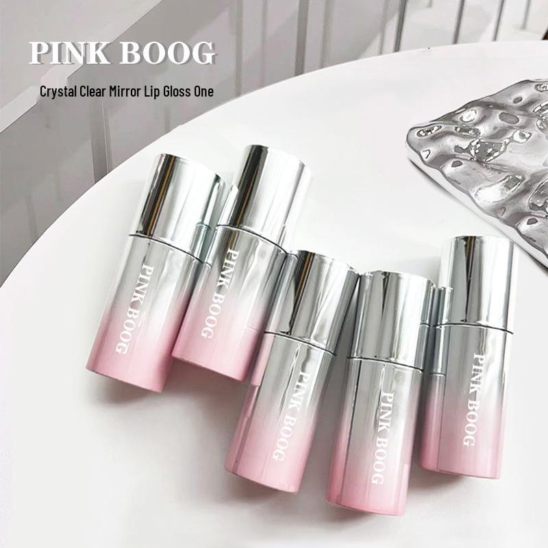 Gradient Pink Lip Tint: Mirror Finish, Plumping, Non-Fading, Moisturizing, Nude Makeup Lipstick