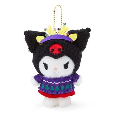 Sanrio Sanrio Mascot Holder Kuromi Kuromi Christmas Sweater Design Series Character X 7 X 711047 SANRIO (SANRIO) Kuromi-chan 12.3 14.9cm
