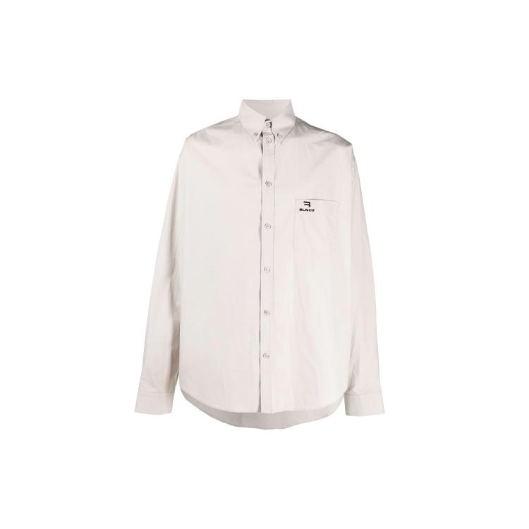 Balenciaga SS22 Shirt Men's Gray White 675642TKM102967