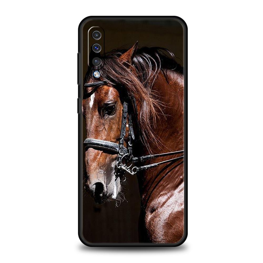 Running Horse Animal Phone Case For Samsung A54 A52 A24 A14 A50 A72 A70 A30 A40 A20S A20E A02S A12 A22 A34 A42 A32 5G A04s Cover