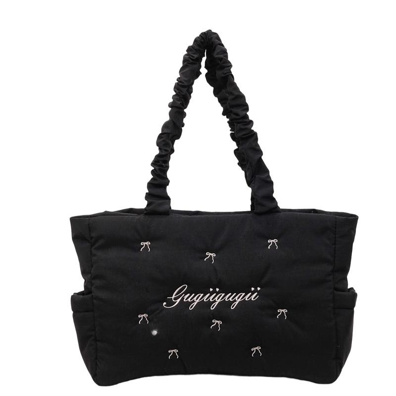 Quilted Tote Bag Women Fashion Soft Handle Shoulder Bag for Daily Use and Casual Outings