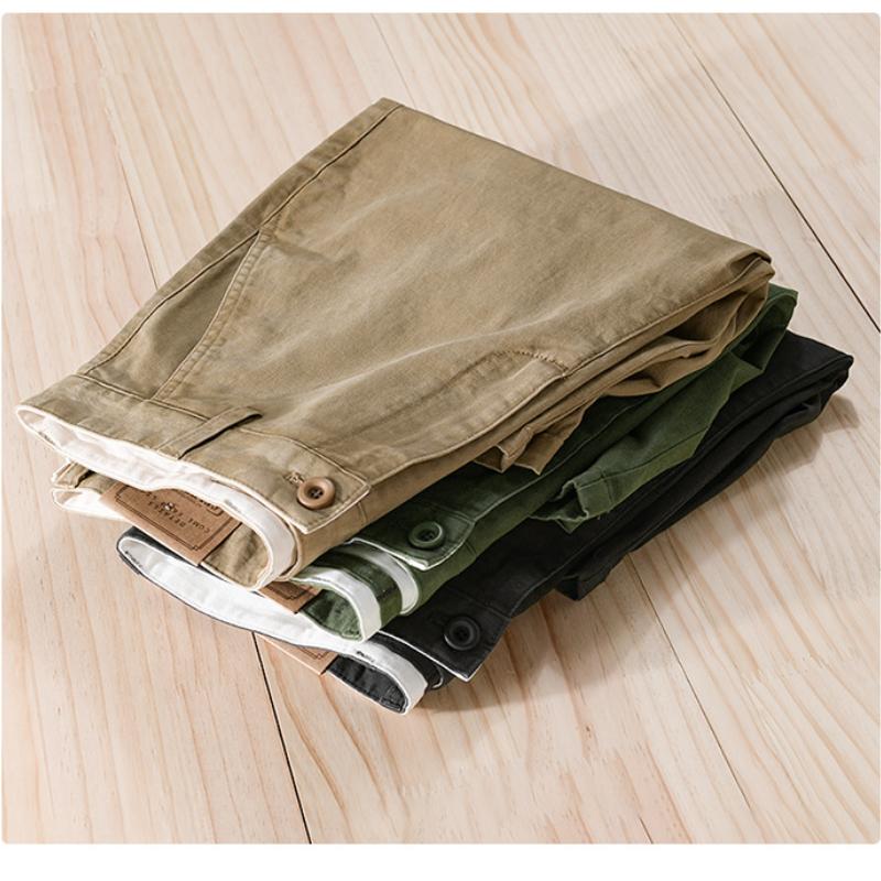 Pánské šortky v americkém vintage stylu, prané volné kraťasy, cargo kalhoty, letní móda, bavlněné, ležérní, strečové kraťasy