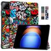 For Pad 6S Pro 12.4" Case Magnetic Fold Leather Stand Hard Tablet Funda For Mi Pad 6s Pro 12.4 Smart Cover