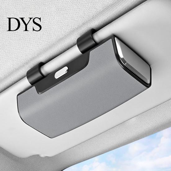Anti-scratch Car Organizer Storage Box for Sun Visor Shockproof Protective Eyeglasses Case with Soft Velvet Glasses Lining Magnetic Lock Large