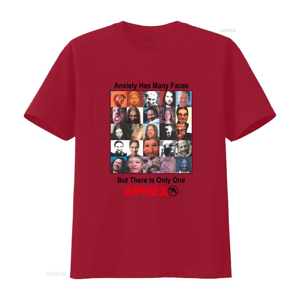 Anxiety Has Many Faces But There Is Only One Aphex Twin T Shirt Te4883 vintage Washed Stretched graphic fashion