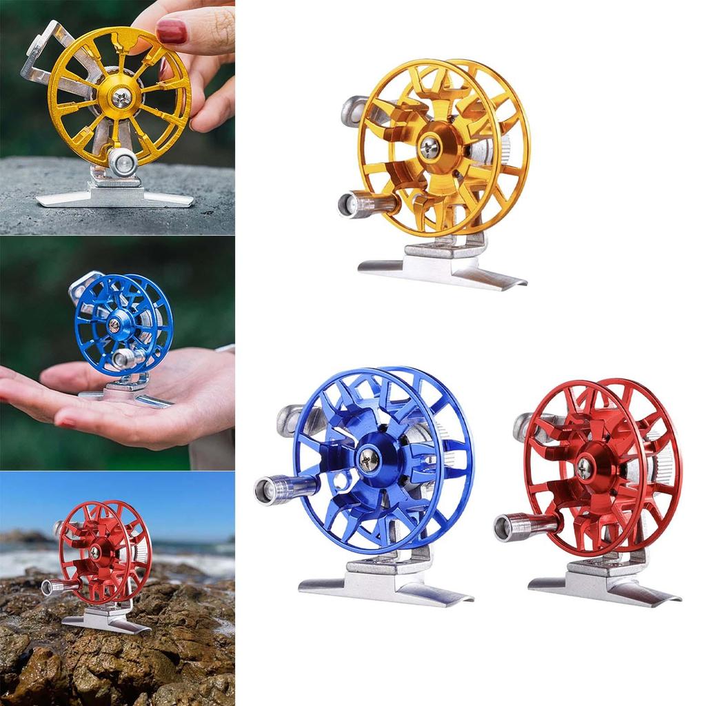 Fishing Reel Fly Wheel Spool Aluminum Alloy Body Adjustable Brake Pad Design Lightweight